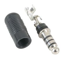 AMPHENOL NEXUS - TP-120 - Phone Audio Connector, 4 Contacts, Plug, 0.187 mm, Cable Mount, Nickel Plated Contacts