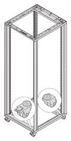 NVENT SCHROFF 27230067 Caster, nVent SCHROFF Novastar Series Cabinets, 200 kg, 50 mm, Novastar Series