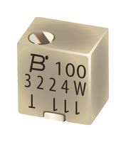 BOURNS 3224W-2-103E Trimmer, Multi Turn, Cermet, Top Adjust, 10 kohm, Surface Mount, 12 Turns
