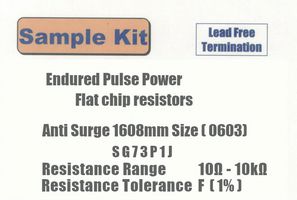 KOA SG73P1JT-KIT1 Resistor Kit, 100-Pieces, 73 Values, 10 ohm to 10kohm 0603 Size Thick Film Resistors
