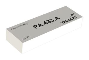 TAOGLAS PA.433.A Internal Antenna, PCB, 433-435MHz, SMD, -1.15dBi