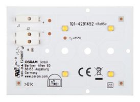 INVENTRONICS PL-BRICK-HP-1000-740-2X2 LED Module, White, 0.7A Current, 11.3V Voltage, 8.2W Power, 4000K CCT, 173 lm/W Luminous Efficiency