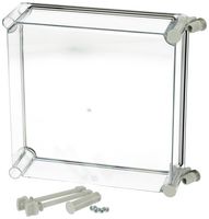 FIBOX EKO 80-T-2FSH COVER Enclosure Accessory, Hinged Cover, Polycarbonate, Transparent, Fibox EKO Series Enclosures, 80 mm
