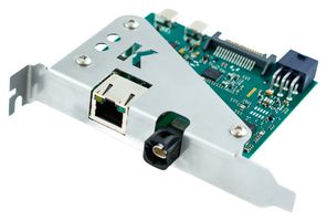 KVASER 01811-2 ATX Bracket, H-MTD 100/1000 Base-T1, for Fixed Workstations, HIL Systems and Long-Term Test Rigs