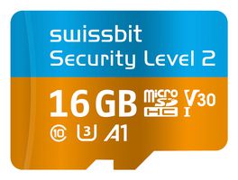 SWISSBIT - SFSD016GN1PT1TB-I-5E-02P-SW8 - Flash Memory Card, pSLC, MicroSDHC Card, 16 GB