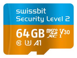 SWISSBIT - SFSD064GN1PT1TB-I-7G-02P-SW8 - Flash Memory Card, pSLC, MicroSDHC Card, 64 GB