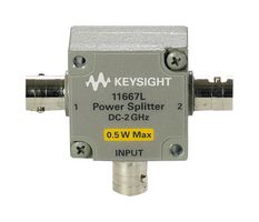 KEYSIGHT TECHNOLOGIES 11667L Power Divider, 1 In - 2 Out, 0.5 W, 2 GHz, 50 Ohm, BNC Socket