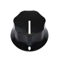VISHAY ACCKMR1617NLT6 Knob, Round Shaft, 6 mm, Aluminium, Round with Top Indicator Line, 15.5 mm, ACCK Series
