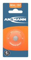 ANSMANN 1516-0011 Battery, 1.55 V, SR44, Silver Oxide, 133 mAh, Pressure Contact, 1
