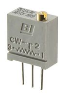 TT ELECTRONICS / BI TECHNOLOGIES 66WR1KLF Trimmer, Multi Turn, Cermet, Top Adjust, 1 kohm, Through Hole, 20 Turns