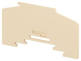 TE CONNECTIVITY 1SNA295429R2600 Accessory, Beige, Screw Clamp Terminal Blocks, Circuit Separator, SCHD2 Series