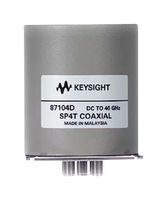 KEYSIGHT TECHNOLOGIES 87104D/-024/-161 Coaxial Switch, SP4T, 2.92mm Coaxial Female, 1.1 dB Insertion Loss, 65 dB Isolation, 40 GHz