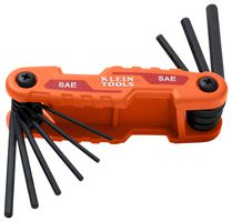 KLEIN TOOLS 70540 Hex Key Set, Compact Folding, 9 Pieces of Size 5/64, 3/32, 7/64, 1/8, 9/64, 5/32, 3/16 and 7/32"