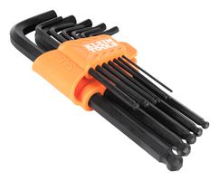KLEIN TOOLS BLS12 Hex Key Wrench Set, L-Style, 12 Pieces of Size 1/16, 5/64, 3/32, 7/64, 1/8, 9/64, 5/32 and 3/16"