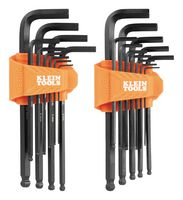 KLEIN TOOLS BLS22 Hex Key Set, Long Ball End, 22 Pieces of Size 1/16, 5/64, 3/32, 7/64, 1/8, 9/64, 5/32 and 3/16"