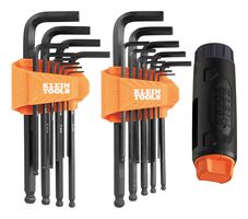 KLEIN TOOLS BLS22H Hex Key Set, Long Ball End, 22 Pieces of Size 1/16, 5/64, 3/32, 7/64, 1/8, 9/64, 5/32 and 3/16"