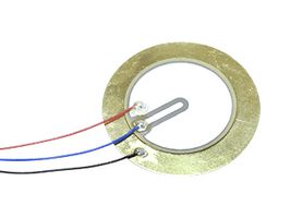 SAME SKY - CPT-3529-L100 - Piezoelectric Diaphragm, 0.025 µF, 2.9 kHz, 500 ohm, 35 mm Dia x 0.58 mm H