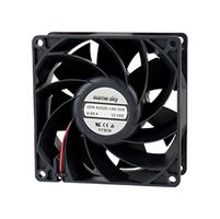 SAME SKY CFM-9232S-150-509-20 DC Axial Fan, 12 V, Square, 92 mm, 32 mm, Sleeve, 102.79 CFM