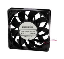 SAME SKY CFM-A238BF-270-651-22 DC Axial Fan, 24 V, Square, 120 mm, 38 mm, Ball, 230.2 CFM