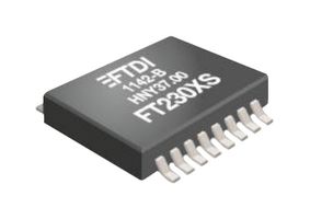 FTDI FT230XS-U Interface Bridges, USB to Serial UART, 2.97 V, 5.5 V, SSOP, 16 Pins, -40 °C