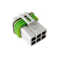 APTIV / DELPHI 15344052 Automotive Connector Housing, Black, DUCON 2.8 Series, Receptacle, 6 Ways