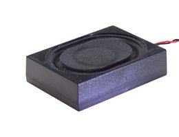 SAME SKY CES-36269-24-L200 Speaker, Oval with Rectangular Frame, 111 dB, 850 Hz, 4 Ohm, 2 W, 680Hz to 20kHz, 36mm x 26mm x 9mm