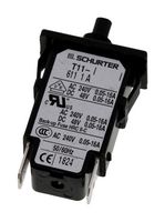 SCHURTER - 4400.0001 - Thermal Circuit Breaker, Reset Type, T11-211 Series, 4 A, 1 Pole, 48 V, 240 V, Panel