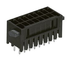 WAGO 713-1409/037-000 Terminal Block, PPA, Black, 2 Row, Header, 3.5 mm, 18 Ways, 10 A, 250 V, Through Hole Vertical