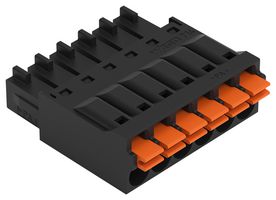 WAGO - 714-108 - Pluggable Terminal Block, 3.5 mm, 8 Ways, 24 AWG, 16 AWG, 1.5 mm², Push In