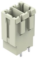 WAGO 831-3602 Terminal Block, PA66, Light Grey, 1 Row, Header, 7.62 mm, 2 Ways, 41 A, 1 kV, Through Hole Vertical