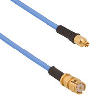AMPHENOL SV MICROWAVE 7012-4679 RF / Coaxial Cable Assembly, Push On, 40GHz, 9.9 ", 250 mm, 0.047" Flexible, SMP RP Jack