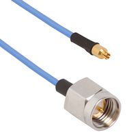 AMPHENOL SV MICROWAVE 7029-4699 RF / Coaxial Cable Assembly, Threaded, 26.5GHz, 4.9 ", 125 mm, 0.047" Flexible, SMA RP Jack