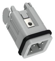 LAPP 10420000 Heavy Duty Connector, EPIC H-A Series, Insert, 3 Contacts, 3A, Plug, Screw Pin