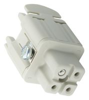 LAPP 10421000 Heavy Duty Connector, EPIC H-A Series, Insert, 3 Contacts, 3A, Receptacle, Screw Socket