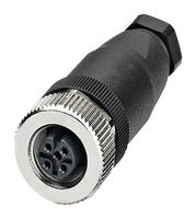 LAPP 22260640 Sensor Connector, M12, Female, 4 Positions, Screw Socket, Straight Cable Mount