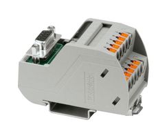 PHOENIX CONTACT 2903778 Interface Module, 9 Position, 2 A, 25VAC/60 VDC, -20 °C to 50 °C, DIN Rail, D-SUB Socket Strip