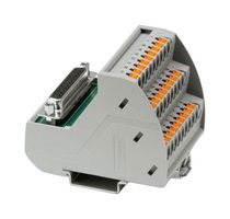 PHOENIX CONTACT 2903782 Interface Module, 25 Position, 2 A, 25VAC/60VDC, -20 °C to 50 °C, DIN Rail, D-SUB Socket Strip