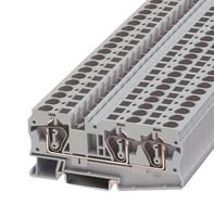 PHOENIX CONTACT - 3036466 - DIN Rail Mount Terminal Block, Grey, 3 Ways, 24 AWG, 8 AWG, 10 mm², Clamp, 41 A