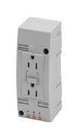 PHOENIX CONTACT - 1263626 - Pin & Sleeve Connector, Double Socket, 15 A, 125 VAC, DIN Rail Mount, Socket, 3P, Grey
