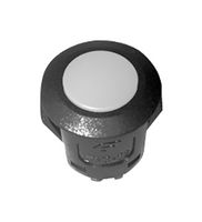 NIDEC COMPONENTS LTM3-02-G Pushbutton Switch, LTM3-02 Series, 15 mm, SPST, Off-(On), Round Flat, Grey