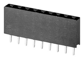 SAME SKY SSK02-FPH-254-A9 PCB Receptacle, Board-to-Board, 2.54 mm, 1 Rows, 9 Contacts, Through Hole Straight