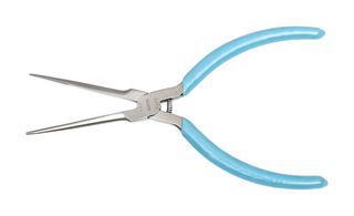 WELLER XCELITE NN7776VN Pliers, 152.4mm Overall Length, Long Needle Nose, Serrated Jaw, 2mm x 2mm Tip, Blue Handle
