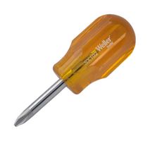 WELLER XCELITE X102N Screwdriver, Phillips, Amber Handle, #2 Tip, 101.6mm L x 6.4mm Dia Blade/206.4mm OVL, Classic Series