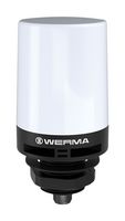 WERMA 240 600 12 Beacon, Steady, Multicolour, 85 dB, 1 Tone, 24 VDC, IP65/IP69K, -20 to 50°C, 112mm H, 55mm Lens