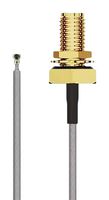 GCT CAB716RF-0050-A-1 RF / Coaxial Cable Assembly, 6GHZ Frequency, 2 ", 50 mm, 0.81mm, IPEX MH4 Right Angled Plug