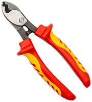 CK TOOLS T3973A 160 Cable Cutter, VDE, Shear Blade Edge, 9mm Cutting Capacity Max, 160mm Overall Length