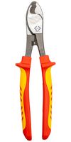 CK TOOLS T3973A 210 Cable Cutter, VDE, Shear Blade Edge, 11mm Cutting Capacity Max, 210mm Overall Length