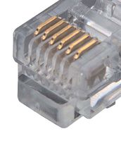 L-COM TDC057-2 Ethernet Cable, RJ12 Plug to RJ12 Plug, Grey, 609.6 mm, 24 "