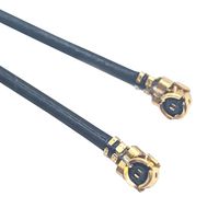 MUELLER ELECTRIC BU-4150087050 RF / Coaxial Cable Assembly, 2 ", 50 mm, 1.32mm, U.FL Right Angle Plug, U.FL Right Angle Plug