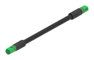 MOLEX 2300315010 Cable Assembly, MiniCirc Receptacle to MiniCirc Receptacle, 5 Ways, 1 m, 3.3 ft
